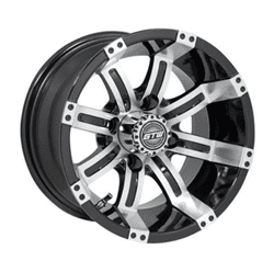 Picture of Gtw Tempest 12x7 Machined Black Wheel/215/35-12 GTW® Mamba Street Tire (No Lift Required)