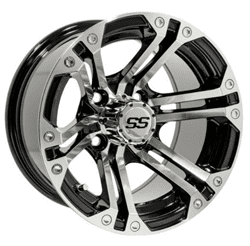 Picture of Gtw Specter 12x7 Machined Black Wheel/215/35-12 GTW® Mamba Street Tire (No Lift Required)