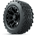 Picture of Set of (4) 14 Inch GTW Raven Matte Gray Wheels with Sahara Classic All Terrain Tires, Picture 1