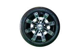 Picture of Gtw Tempest 12x7 Machined Black Wheel/215/35-12 GTW® Mamba Street Tire (No Lift Required)