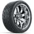 Picture of Set of (4) 14” GTW Tempest Chrome Wheels with Fusion GTR Street Tires, Picture 2