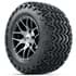 Picture of Set of (4)  12” GTW Pursuit Black/Machined Wheels with Predator All-Terrain Tires, Picture 3
