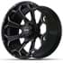 Picture of 15x7 GTW® Raven Off-Road Matte Black Wheel, Picture 3