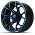 Picture of 15 GTW® Spyder Wheel –Black with Blue, Picture 3