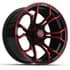 Picture of 15? GTW® Spyder Wheel –Black with Red, Picture 1