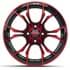 Picture of 15? GTW® Spyder Wheel –Black with Red, Picture 2