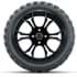 Picture of Set of (4) 15? GTW Spyder Matte Black Wheels with 23x10-R15 Nomad All-Terrain Tires, Picture 3