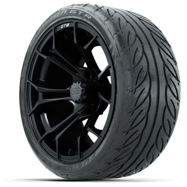 Picture of Set of (4) 15? GTW Spyder Matte Black Wheels with 215/40-R15 Fusion GTR Street Tires
