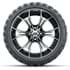 Picture of Set of (4) 15? GTW Spyder Machined/Black Wheels with 23x10-R15 Nomad All-Terrain Tires, Picture 3