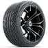Picture of Set of (4) 15? GTW Spyder Machined & Black Wheels with 215/40-R15 Fusion GTR Street Tires, Picture 3