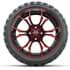 Picture of Set of (4) 15? GTW Spyder Red/Black Wheels with 23x10-R15 Nomad All-Terrain Tires, Picture 2