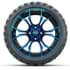Picture of Set of (4) 15? GTW Spyder Blue/Black Wheels with 23x10-R15 Nomad All-Terrain Tires, Picture 3