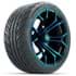 Picture of Set of (4) 15? GTW Spyder Blue/Black Wheels with 215/40-R15 Fusion GTR Street Tires, Picture 3