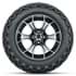 Picture of Set of (4) 14 in GTW Spyder Wheels with 23x10-14 GTW Predator All-Terrain Tires, Picture 2