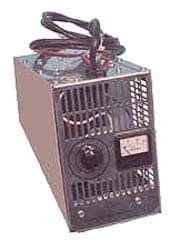 Picture of 24-volt/25 amp manual charger Lester model #9032. Made for use as on-board charger
