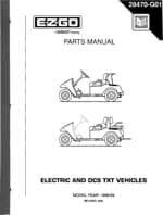 Picture of Manual, E-Z-GO service (1984-1986 ½) electric