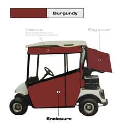 Picture of 3-sided track style enclosure, TXT, Burgundy