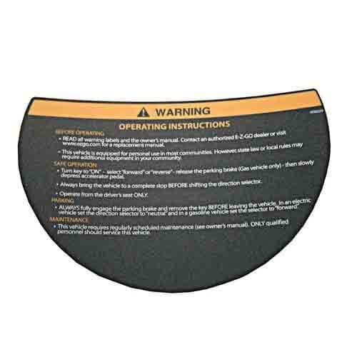 Picture of DECAL, WARNING, STRG WHEEL