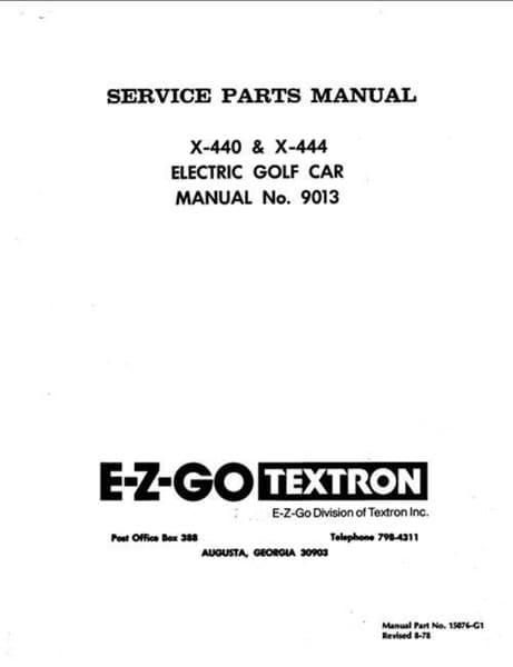 Picture of MANUAL-PARTS-ELE-1971-1978
