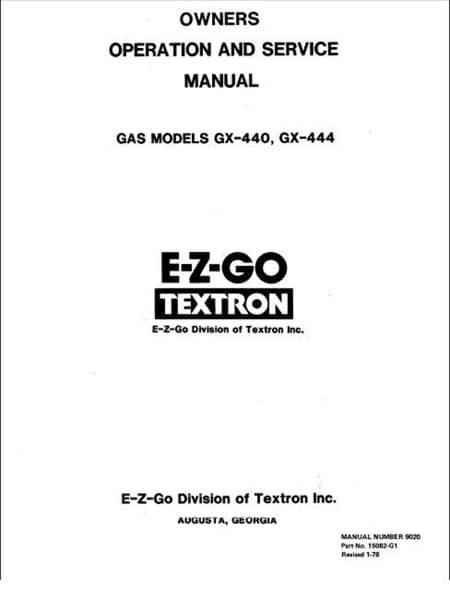 Picture of MANUAL-MAINTENANCE-GAS-1976-79