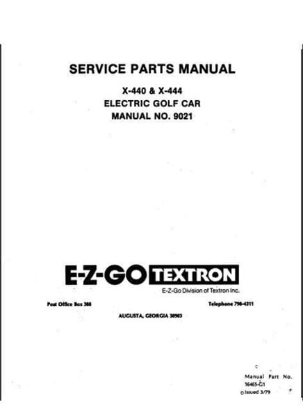 Picture of MANUAL-PARTS-ELECTRIC-GC-1979