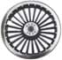 Picture of Black & chrome turbine style wheel cover. 8