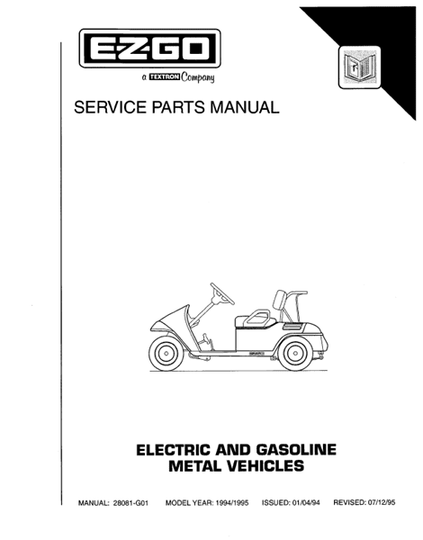 Picture of 1994 – 1995 – E-Z-GO – SM - Gas & Electric