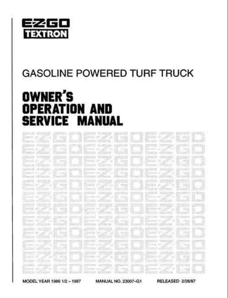 Picture of MANUAL-SERV-GAS- 87-GXT300/800