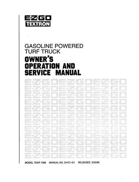 Picture of MANUAL-SERVICE-GXT300/800-1988