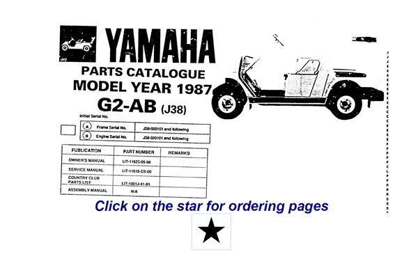 Picture of 1987 - Yamaha - G2 - AB - PC - GAS