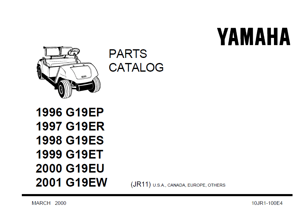 1996 - Yamaha - G19 - PC - GAS | Carrus - Parts for your carts