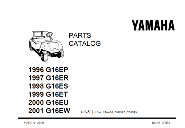 Picture of 1998 - Yamaha - G16ES - PC - All elec/utility