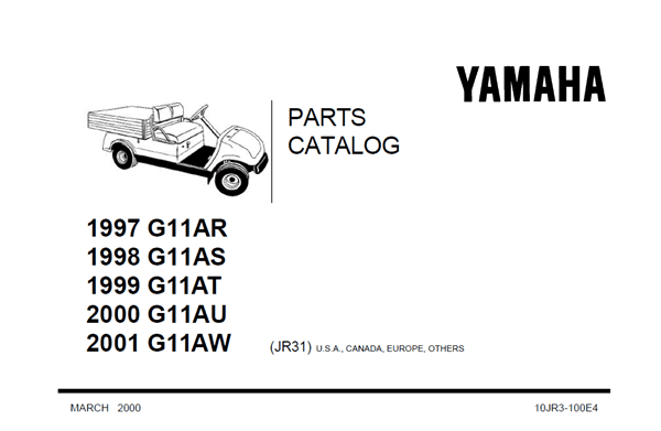 Picture of 1998 - Yamaha - UTILITY - G11AS - PC - GAS