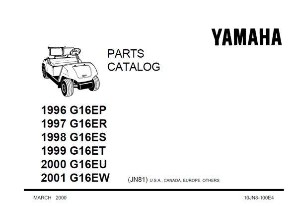 Picture of 2001 - Yamaha - G16EW - PC - All elec/utility