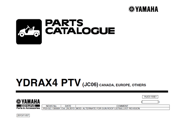 Picture of 2014 - Yamaha - YDRAX4 - PTV - JC06 - PC - GAS