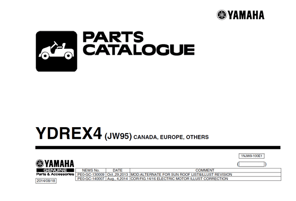 Picture of 2014 - Yamaha - YDREX4 - JW95 - PC - All elec/utility