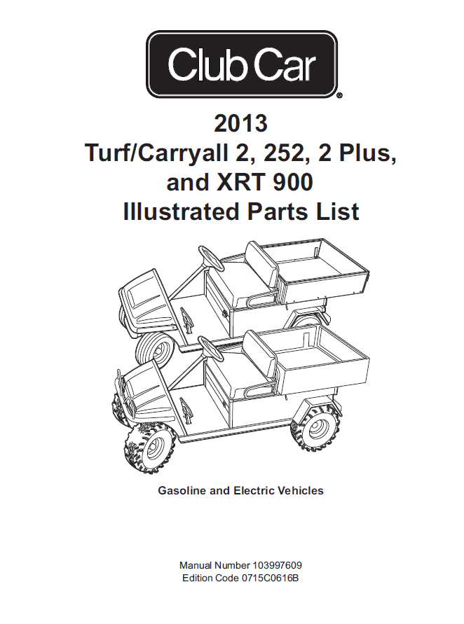 2013 - Club Car - IPL - Gas & Electric | Carrus - Parts for your carts