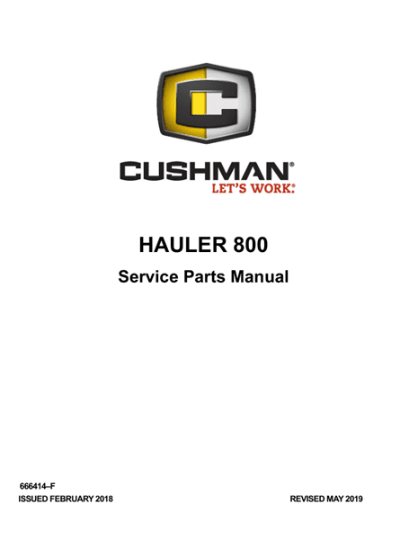 Picture of 2018 – CUSHMAN - HAULER 800 - SM - GAS