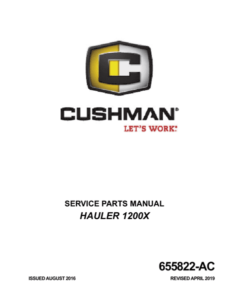 Picture of 2017 – CUSHMAN - HAULER 1200X - SM - GAS