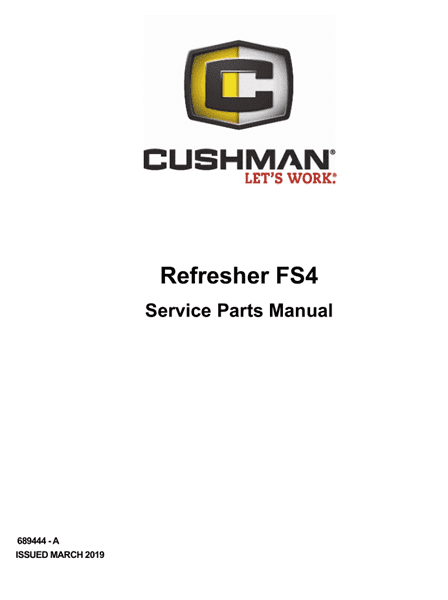 Picture of 2019 – CUSHMAN - REFRESHER FS4 - SM - GAS