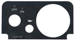 Picture of Oil/Fuel Gauge Console Decal (Without Lights)
