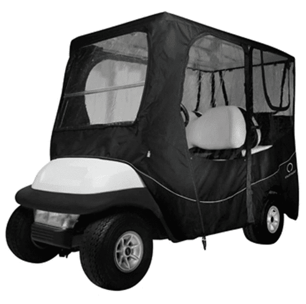 Picture of Classic Deluxe 4-Passenger Golf Cart Enclosure Black 