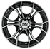 Picture of GTW® Spyder 12x7 Black with Machined Accents Wheel (3:4 Offset), Picture 2