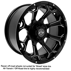 Picture of GTW® Raven 14x7 Matte Black Off-Road Wheel (3:4 Offset)