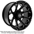 Picture of GTW® Raven 14x7 Matte Black Off-Road Wheel (3:4 Offset), Picture 1