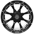 Picture of GTW® Raven 14x7 Matte Black Off-Road Wheel (3:4 Offset), Picture 2