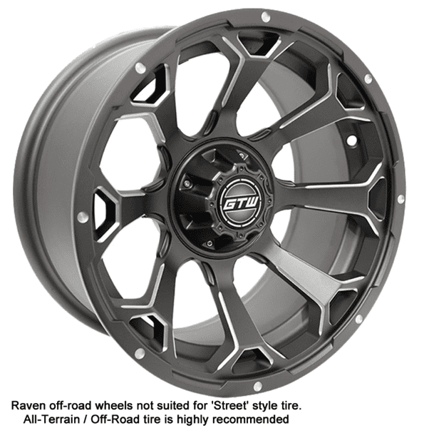 Picture of GTW® Raven 14x7 Matte Grey Off-Road Wheel (3:4 Offset)