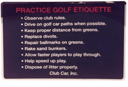 Picture of [OT] Golf etiquette decal