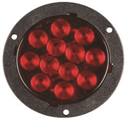 Picture of 4" Round LED Light Stop/Tail/Turn Flange Mount, 12 LED"