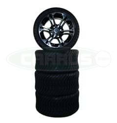 Picture of Gtw Specter 12x7 Machined Black Wheel/215/35-12 GTW® Mamba Street Tire (No Lift Required)
